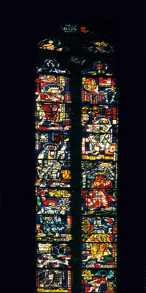 Hochaltarfenster Franziskanerkirche Graz links